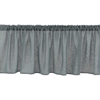 Gre5 gardinkappa Vardoft i linnegardin-look he4ngande i ff6nster med mjuk struktur