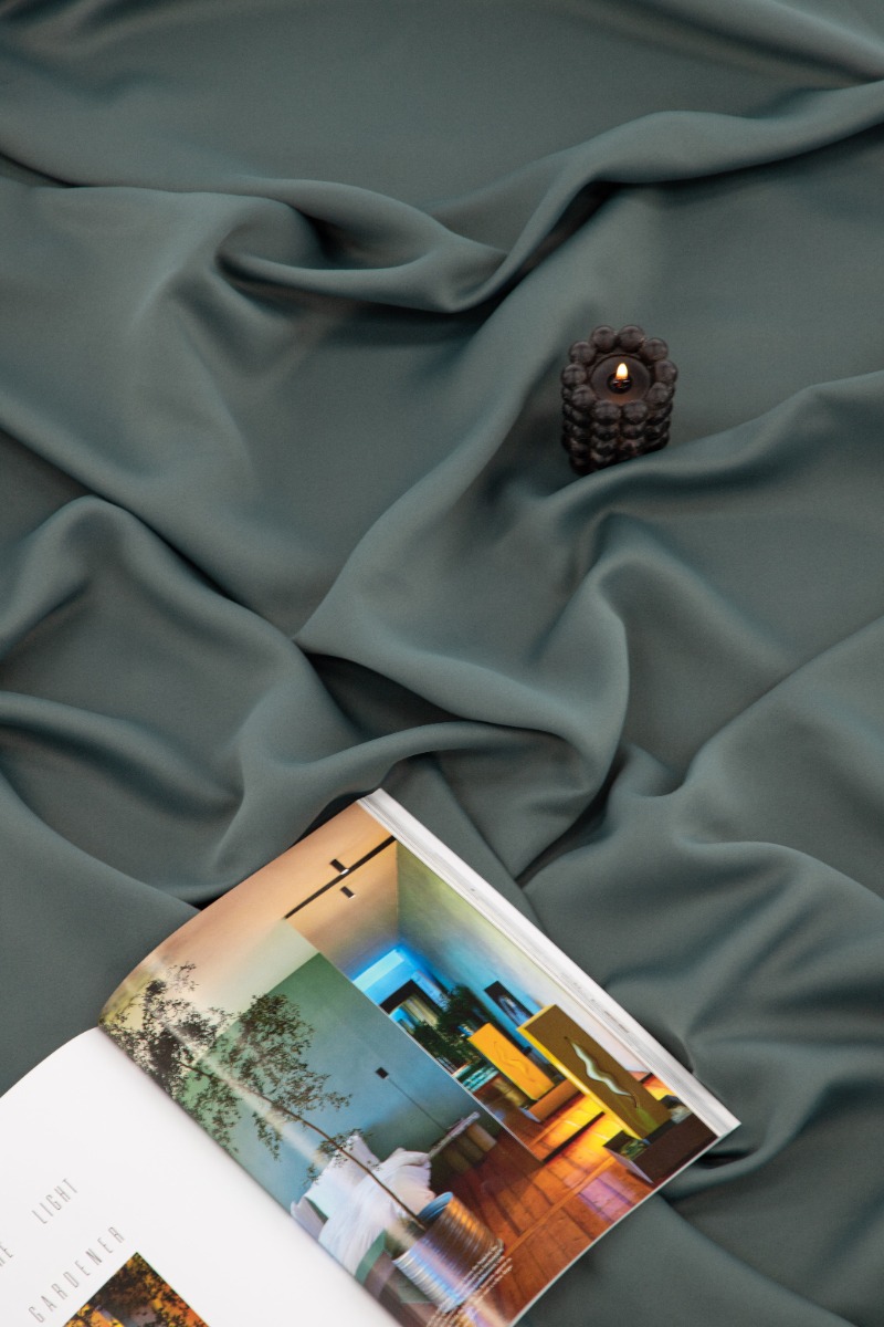 Mörkläggande Gardin 2-pack Molndans Blå/Grön - Image 4