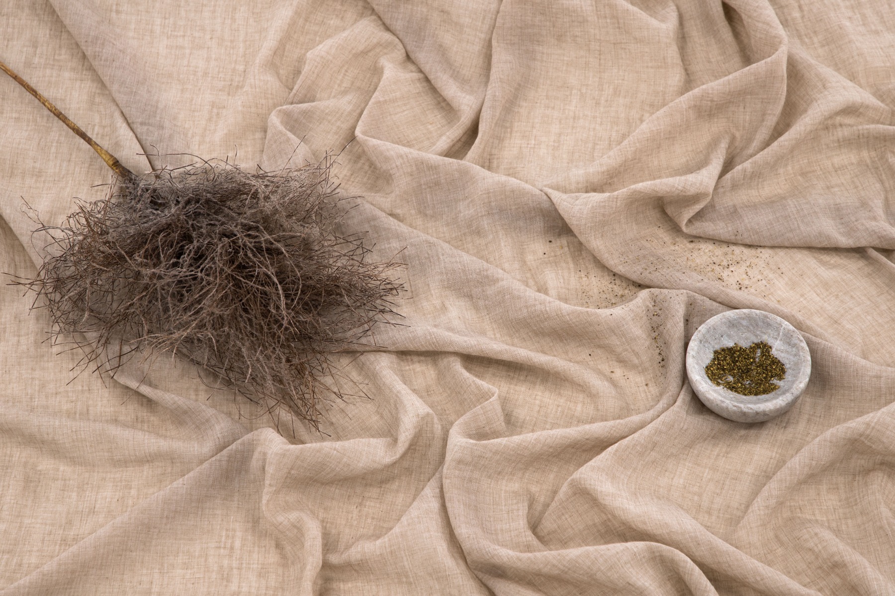 Linnegardin-look 2-Pack Rosendimma Beige - Image 5