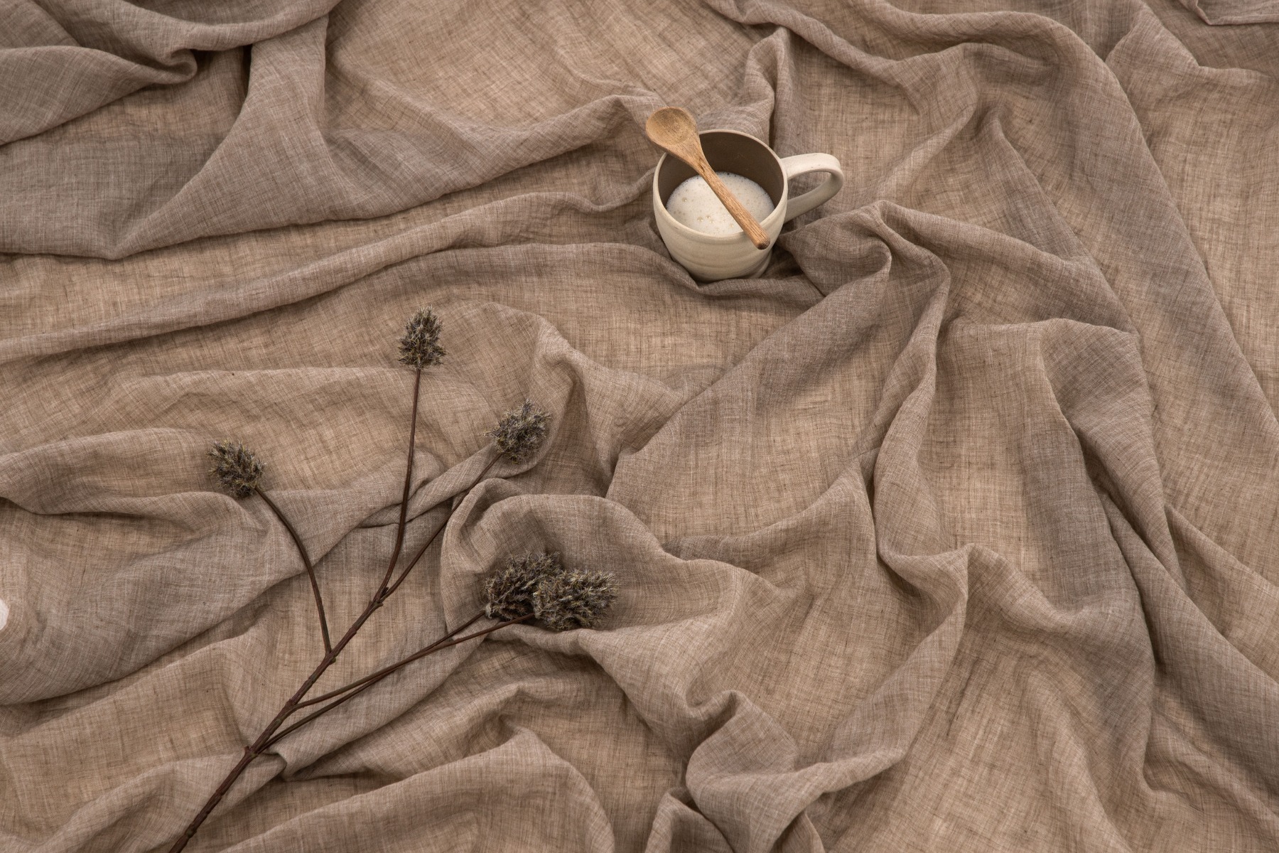 Linnegardin-look 2-Pack Rosendimma Brun - Image 5