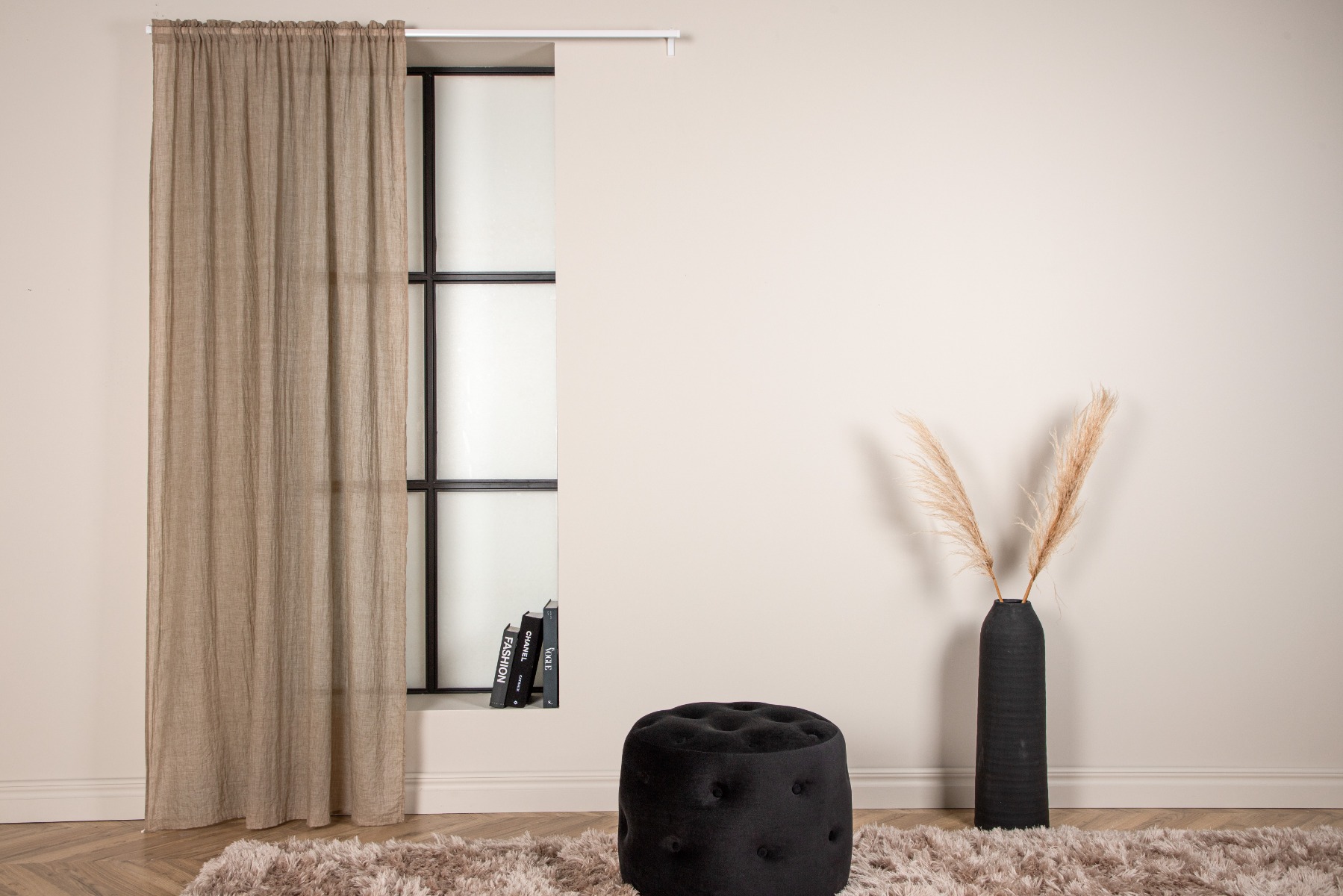 Linnegardin-look 2-Pack Rosendimma Brun - Image 3