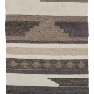 Ullmatta Novis Multi med färgglad multifärgad design och tjock mjuk yta i ett hemtrevligt rum