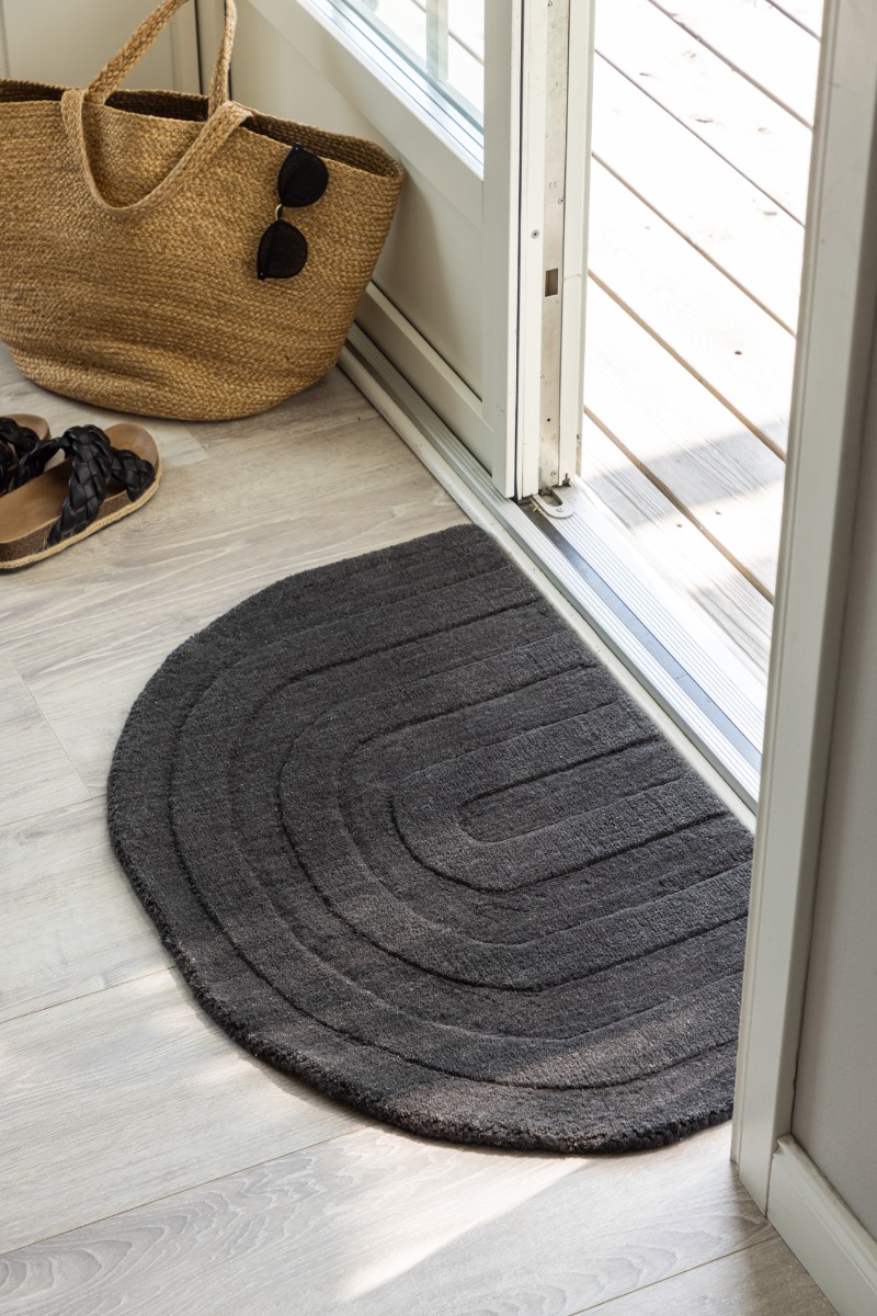 Ozzi Grå Halvmåne Dörrmatta - Image 2