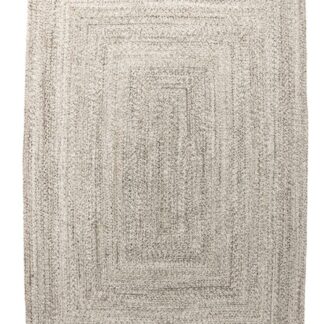 Beige ryamatta Maya med mjuk textur och 7 mm tjocklek på golv i vardagsrum