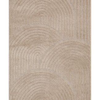 Forell Linne maskinvävd Wiltonmatta med kort skuren lugg i neutral linnefärg