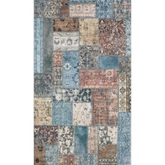 Lila Martil chenille gångmatta med mjuk textur och halkfri undersida