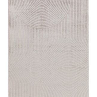 Giron Canyon greige viskosmatta med detaljerat high/low mönster och mjuk skimrande yta