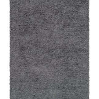 Handvävd grå bomullsmatta Allison med mjuk textur och stilren design