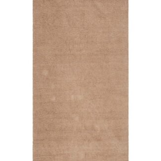 Handvävd linnefärgad bomullsmatta Allison med mjuk textur och neutral design