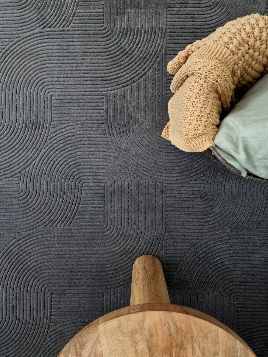 Galio Beat Grafit Tvättbar Matta - Image 3