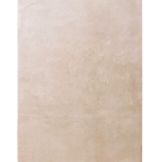 Terri ryamatta i naturfärgad polyester med kort, tät lugg och halkfri undersida