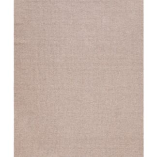 Handvävd ullmatta Rachel i taupe färg med mjuk textur och stilfull bård