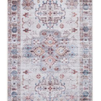 Färgstark tvättbar bomullsmatta Venira Multi med mångfärgad design och bomullsbaksida