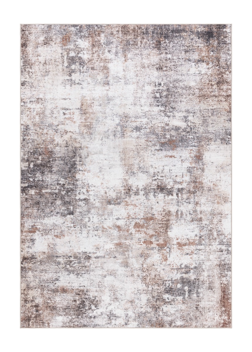 Flerfärgad tvättbar matta Mirande Nuvarel med levande mönster och halkfri undersida