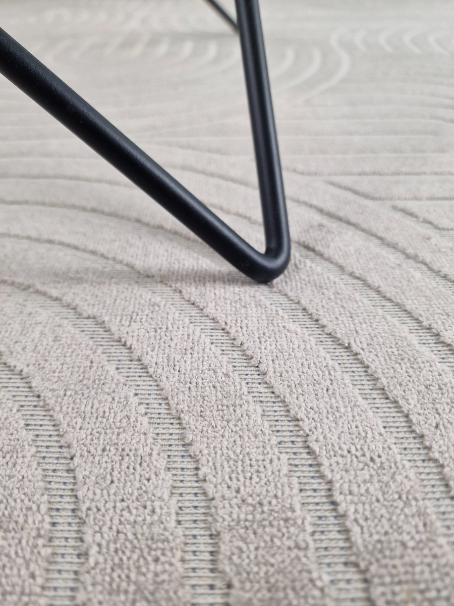 Giron Wave Greige Konstsilkesmatta - Image 3