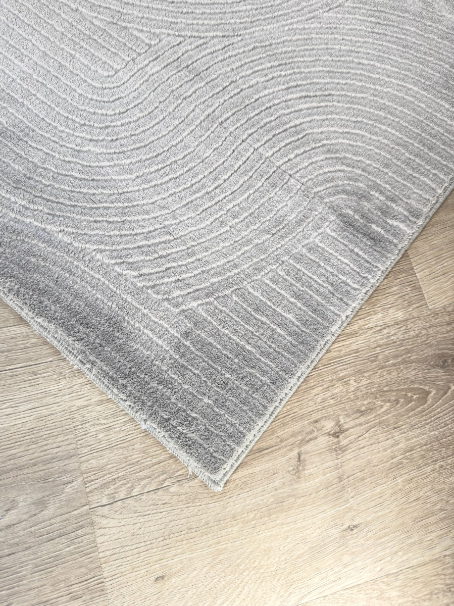 Galio Beat Grå Tvättbar Matta - Image 4