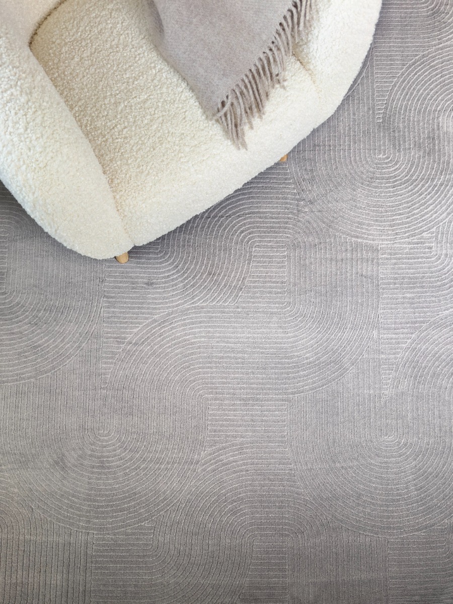 Galio Beat Grå Tvättbar Matta - Image 2