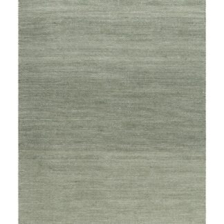 Handvävd smaragdgrön ullmatta Ljusdal med mjuk textur och naturlig lyster