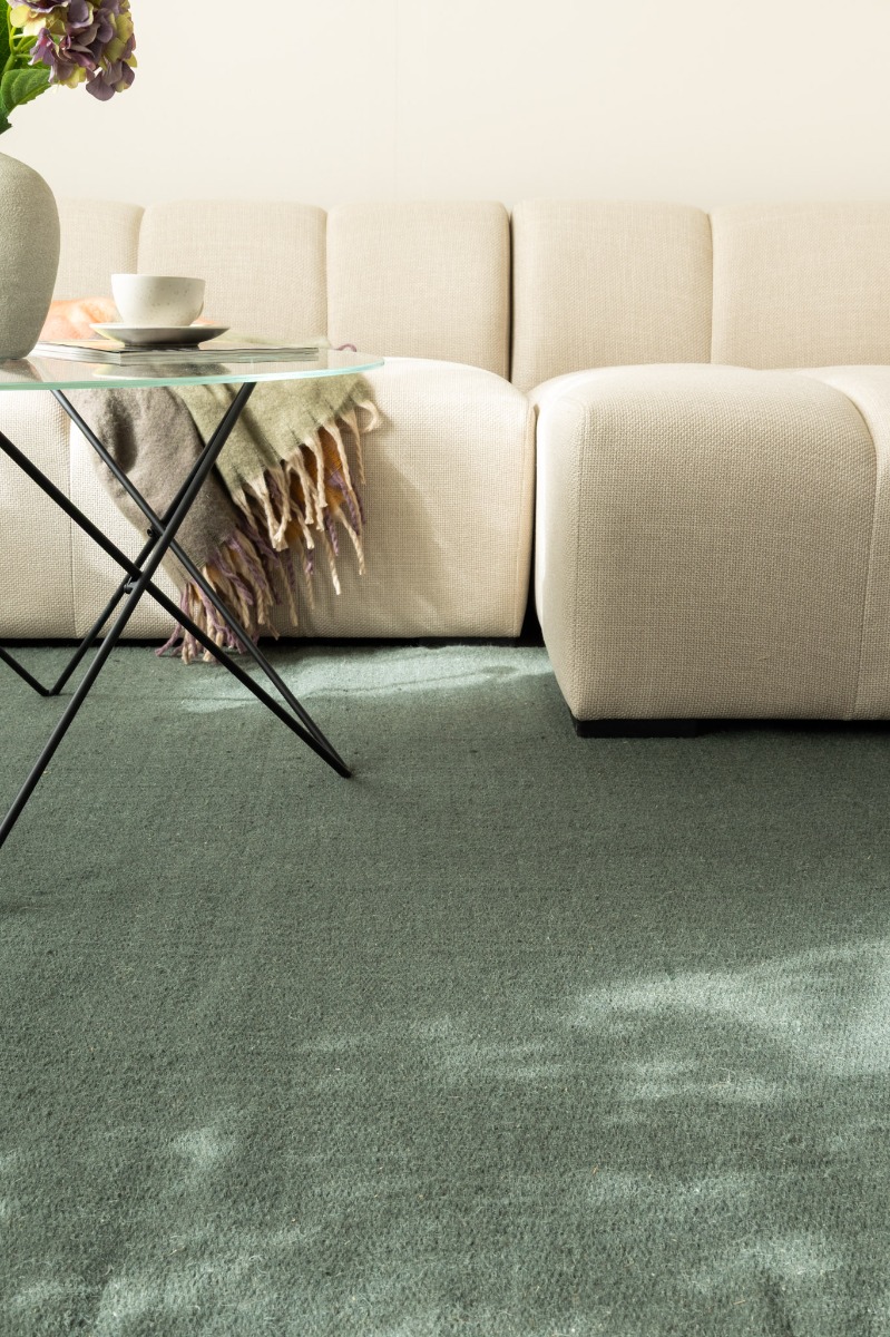 Arbo Smaragdgrön Kvadratisk Ullmatta - Image 2