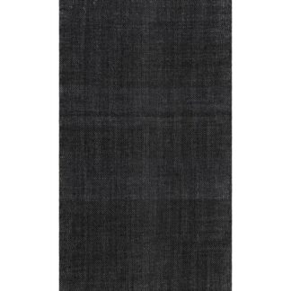 Svart vändbar gångmatta Mimmi Lai med grafiskt mönster och mjuk textur