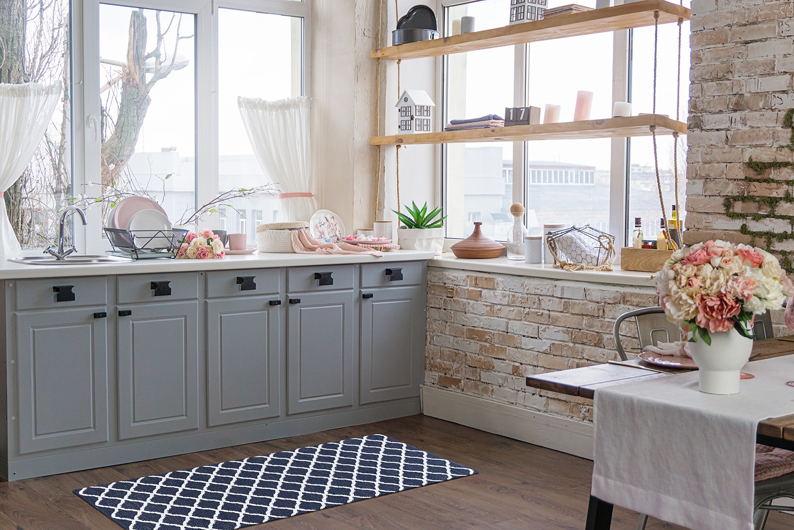 Gångmatta Mimmi Dalli Blå - Image 3