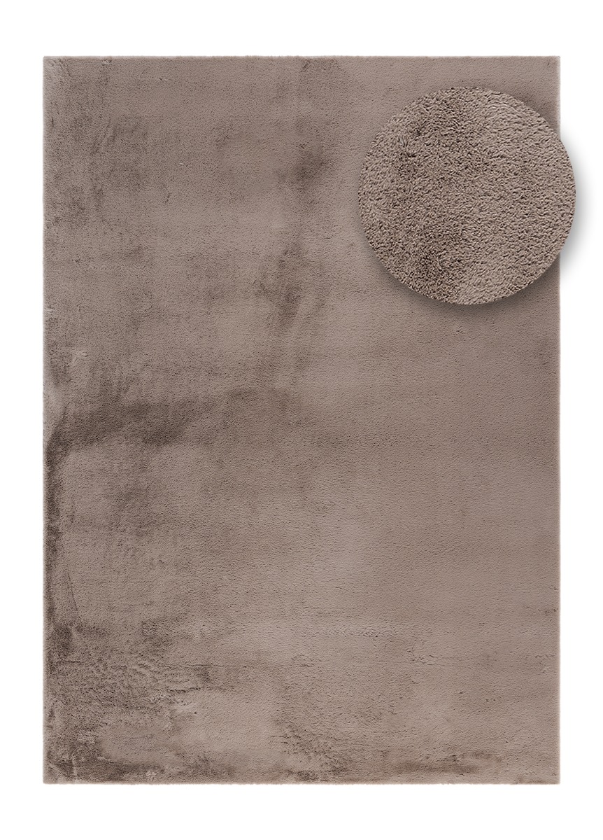 Mjuk Päls-look Matta Eiderelle Taupe - Image 6