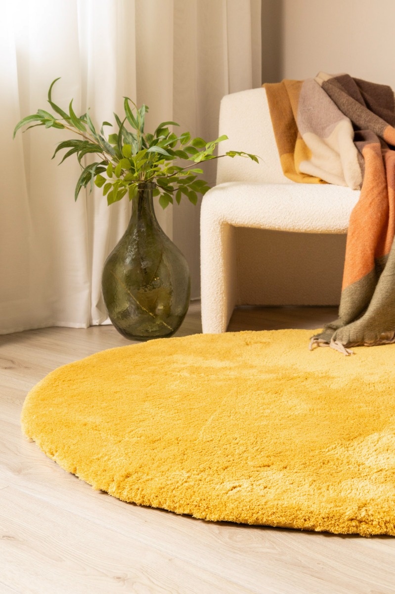 Lucid Ockragul Rund matta - Image 2