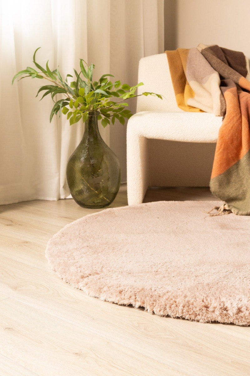 Lucid Gammelrosa Rund matta - Image 2