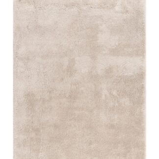 Lucid Greige mjuk plyschmatta med tät 40 mm lugg i elegant beige-grå ton