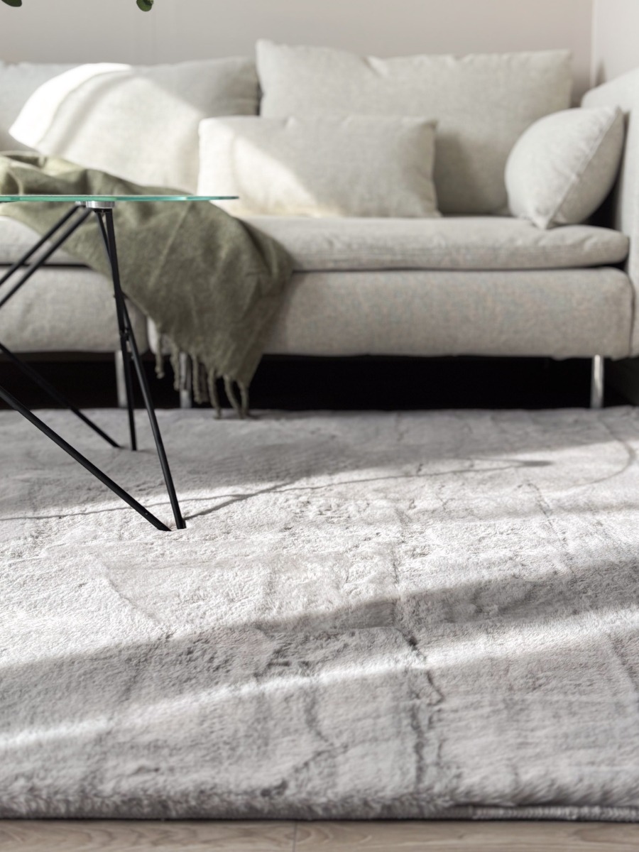 Mjuk Päls-look Matta Eiderelle Grå - Image 2