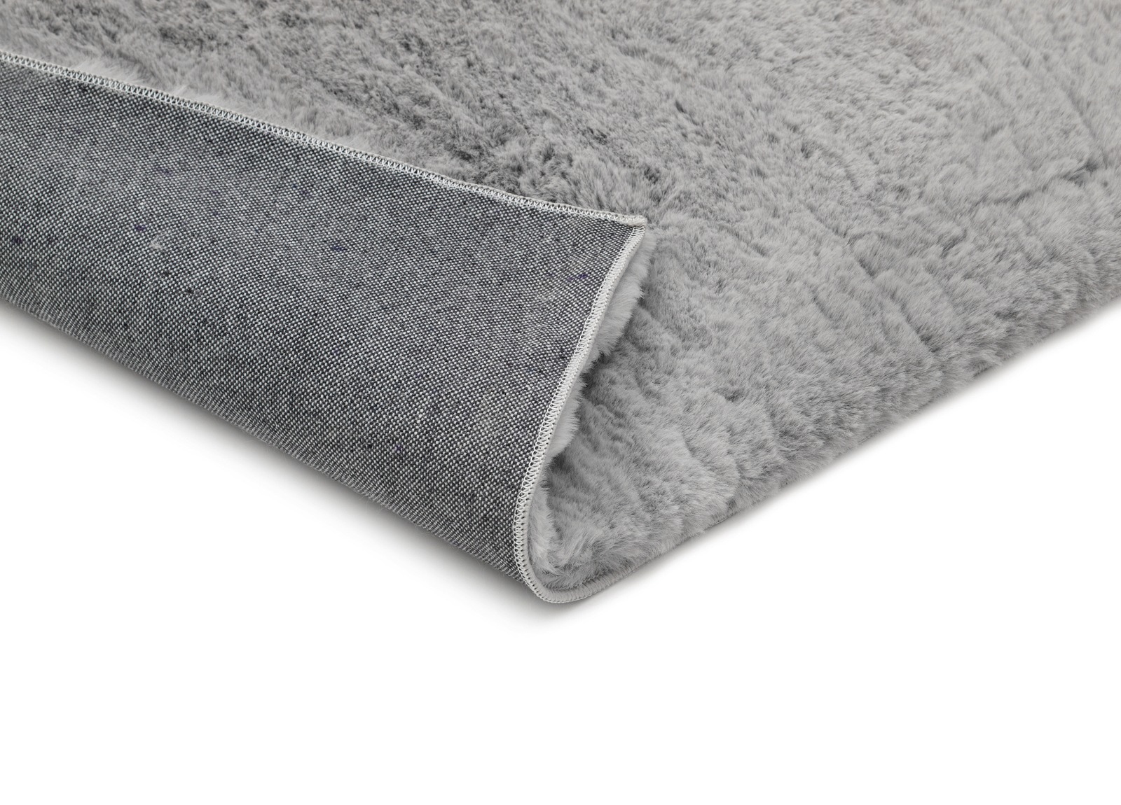 Mjuk Päls-look Matta Eiderelle Grå - Image 5
