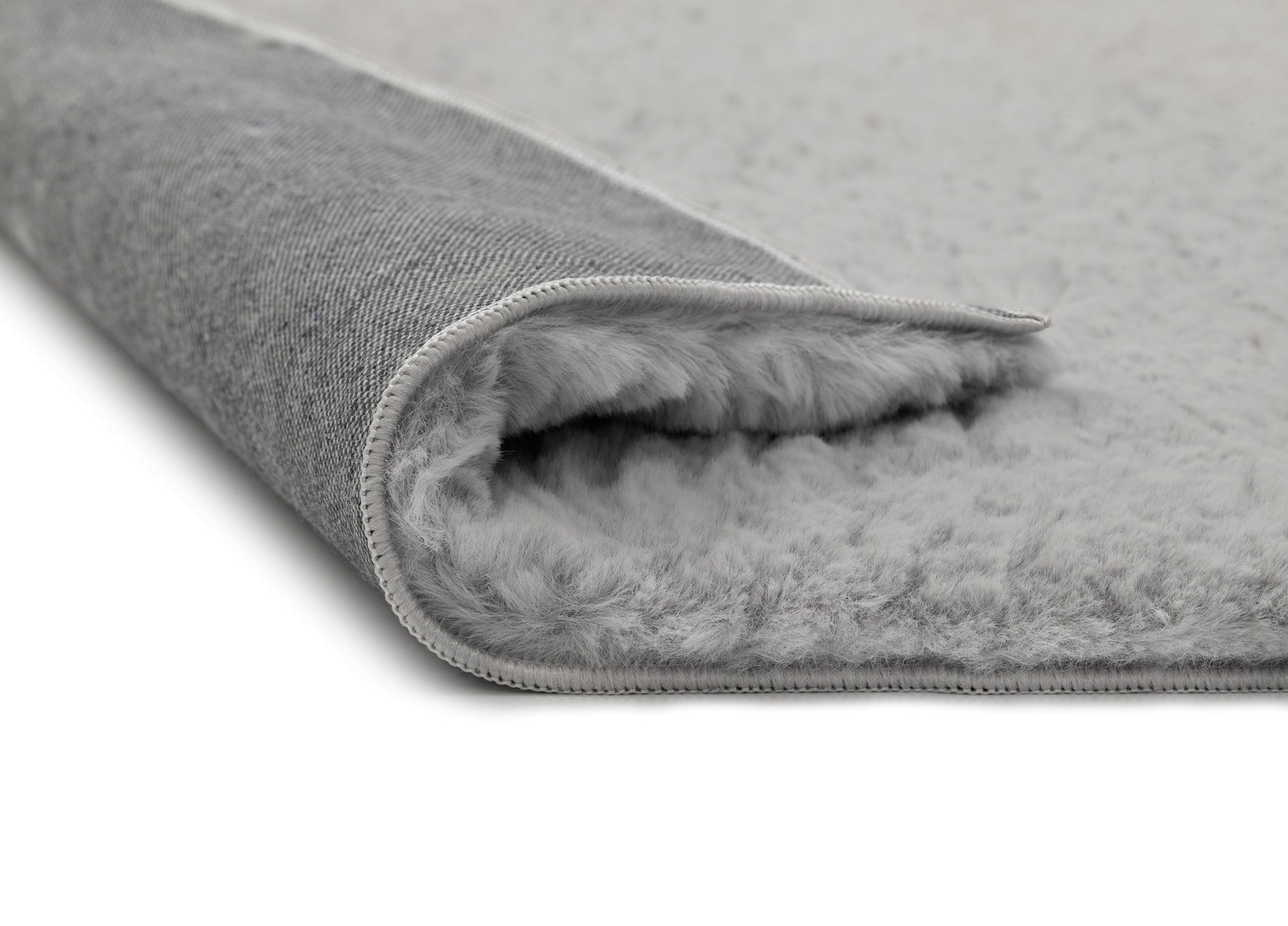 Mjuk Päls-look Matta Eiderelle Grå - Image 6