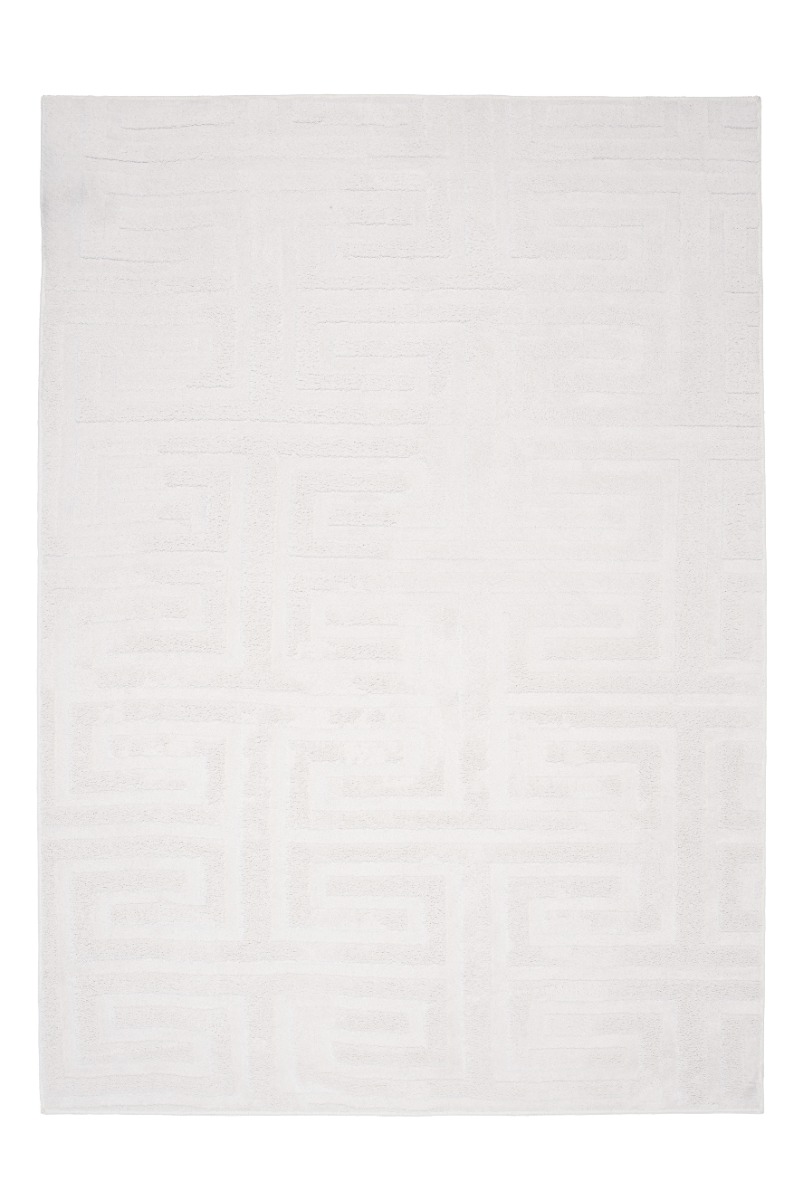 Offwhite mjuk ryamatta Arlo av polyester med tjock och mjuk yta