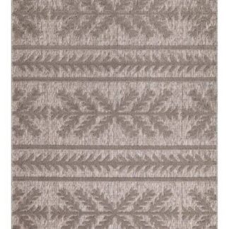 Brun polypropylenmatta för inom- och utomhus med tålig och lättskött yta