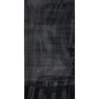 Svart mjuk gångmatta med tjock lugg och gummibelagd undersida