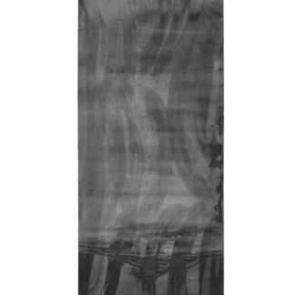 Mjuk mörkgrå tvättbar gångmatta med gummibaksida och tjock lugg