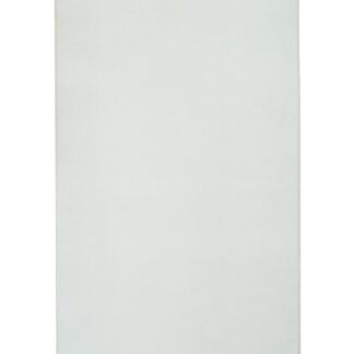 Tvättbar offwhite gångmatta i mjuk polyester med cirka 15 mm tjocklek