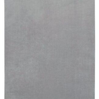 Tvättbar silverfärgad ryamatta i polyester med mjuk och tjock textur