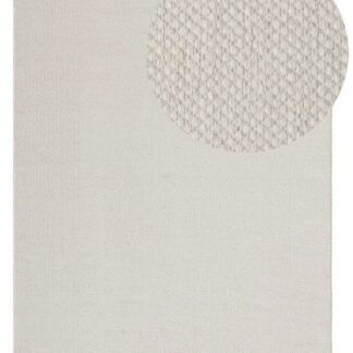 Vitt mjuk ull- och bomullsmatta med cirka 10 mm tjocklek för hemmet