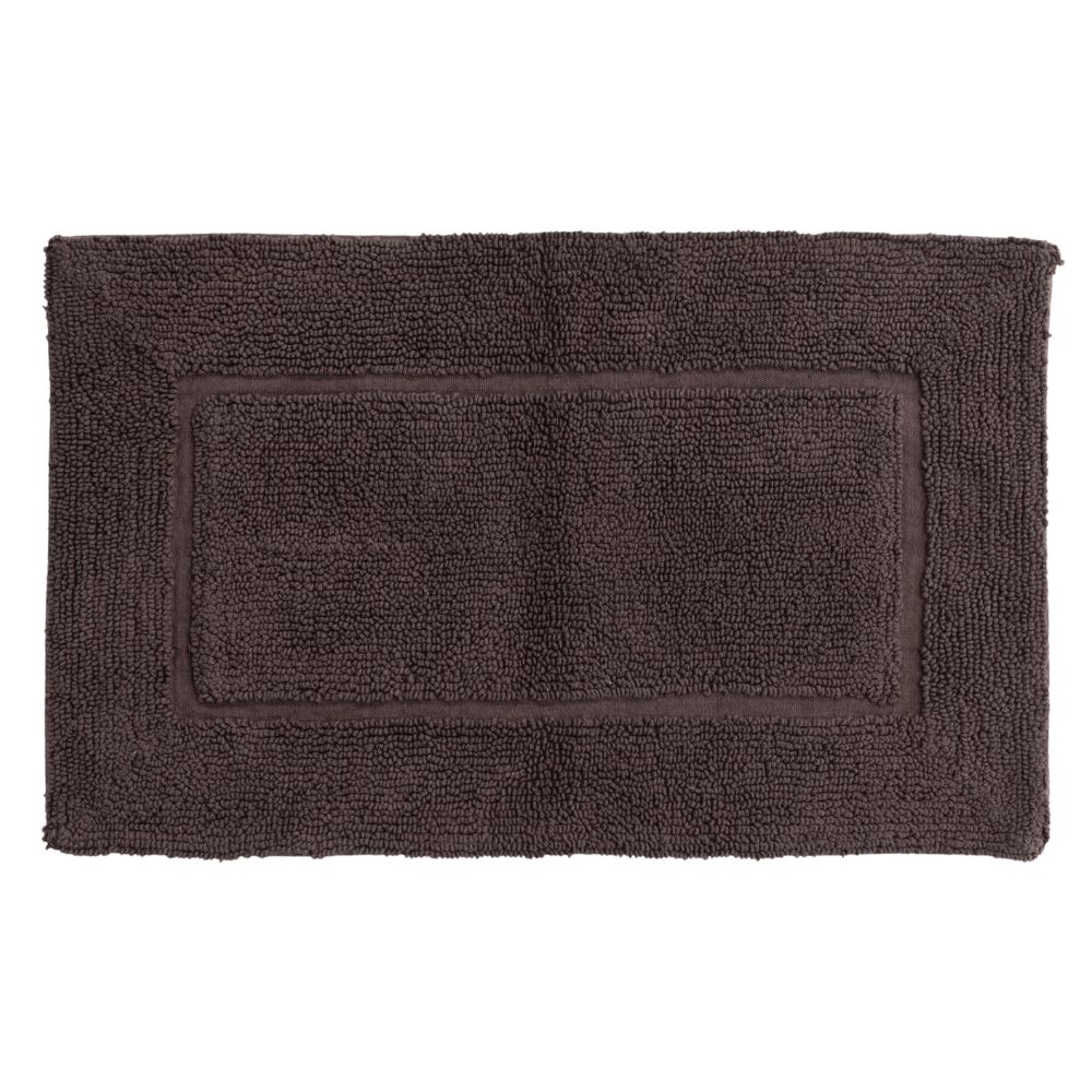 Taupe färgad tjock bomullsbadmatta för mjuk och absorberande komfort