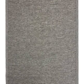 Echo grå inomhus- och utomhusmatta i låg profil av polypropen