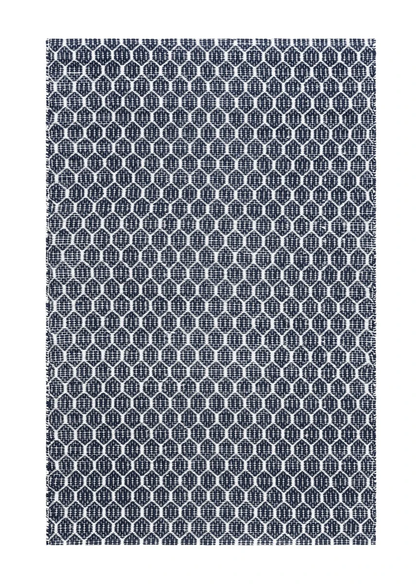 Vändbar plastmatta Mimmi Sian i mjuk blå färg med dubbel mönsteryta