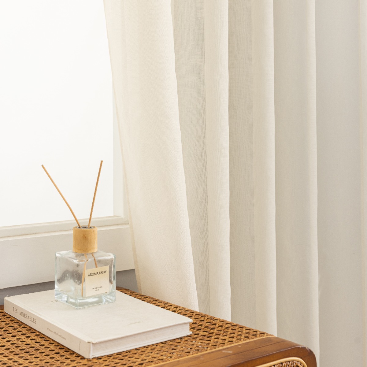 Linnegardin-look 2-Pack Ellinor Beige - Image 5