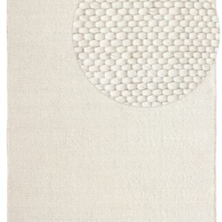 Offwhite ullmatta med bomullsblandning, mjuk och cirka 10 mm tjock