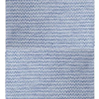 Mjukt blå trasmatta i 100% bomull med tjock struktur för hemmet