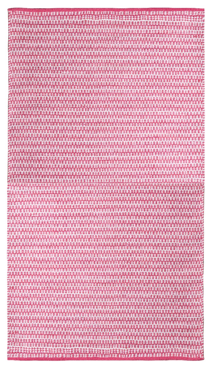 Mjukt rosa bomulls-trasmatta med cirka 10 mm tjocklek för hemmet