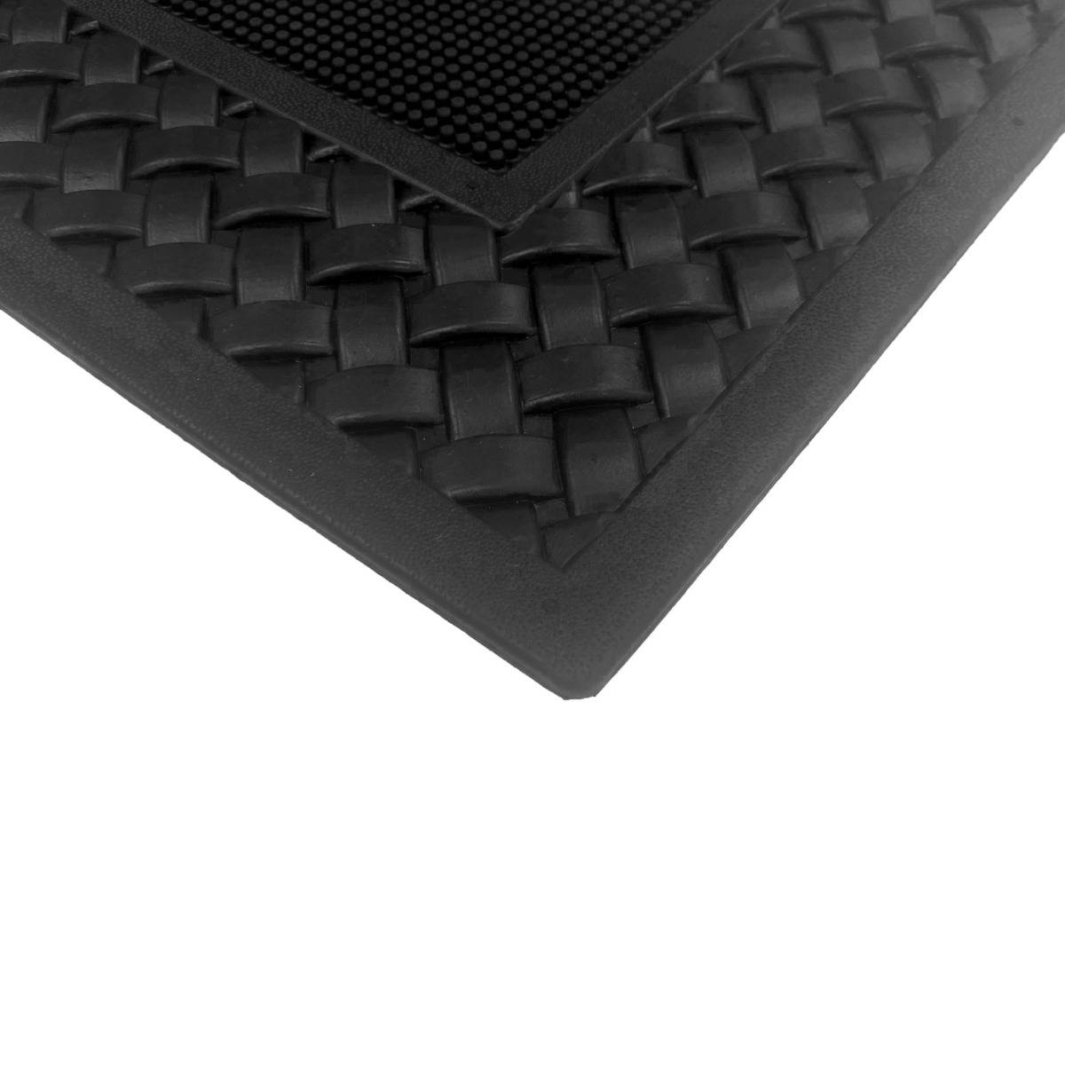 Dörrmatta Flätad Pinmat Svart - Image 4