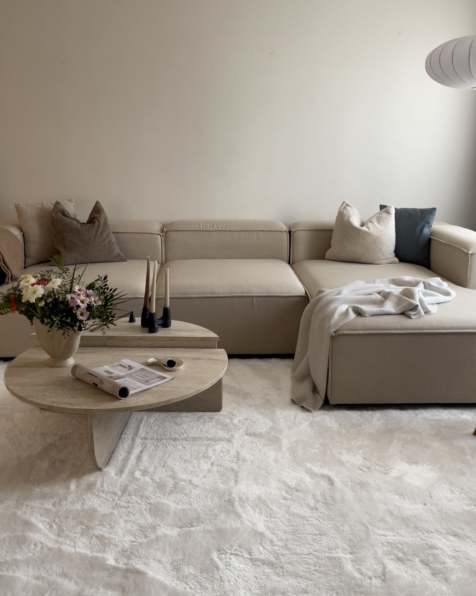 Tvättbar Mjuk Ryamatta Fluffy Offwhite - Image 6