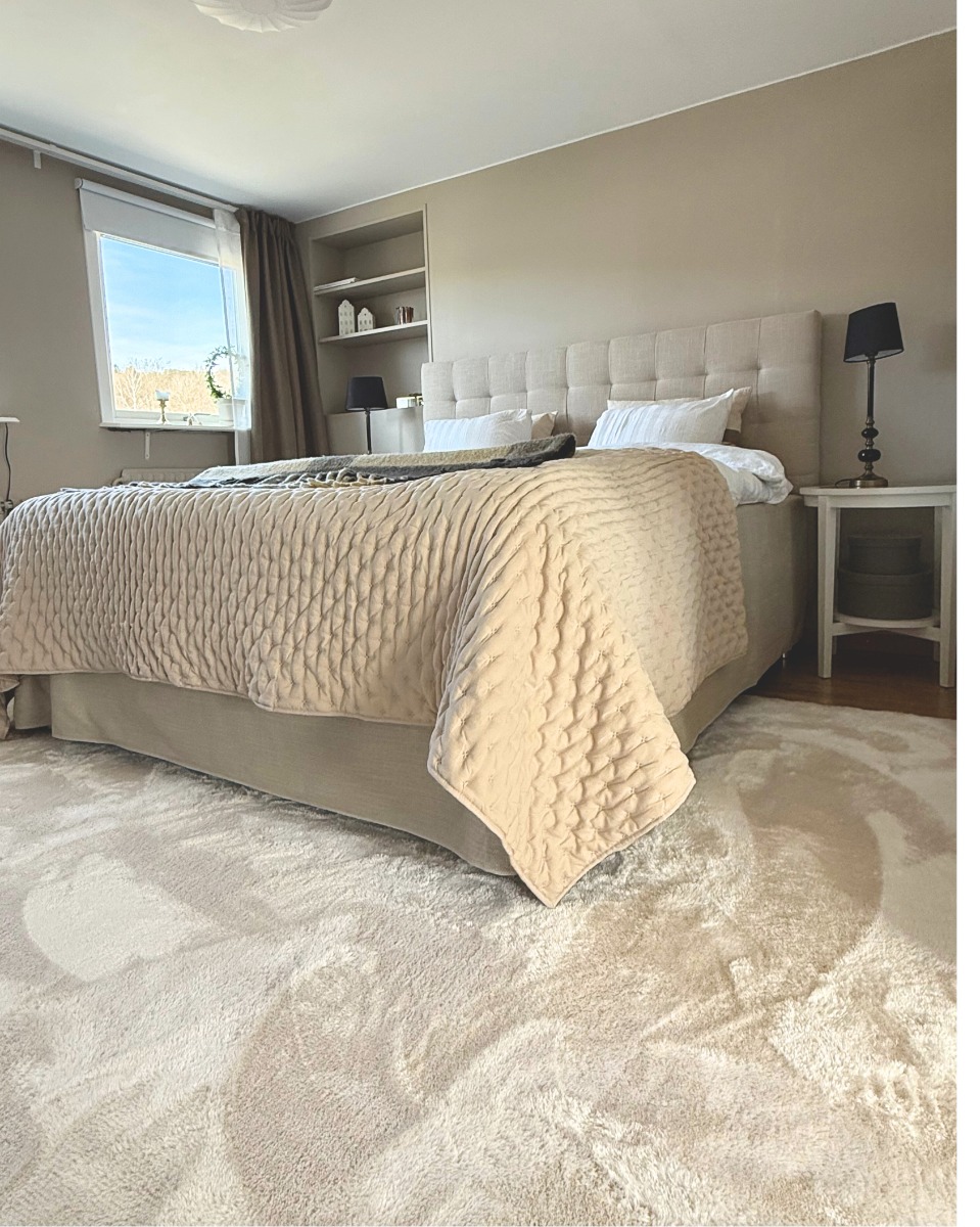 Tvättbar Mjuk Ryamatta Fluffy Beige - Image 3