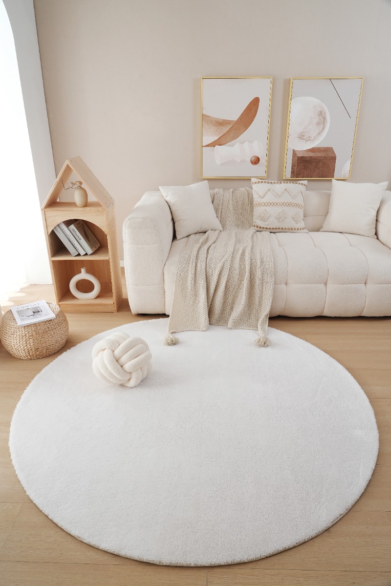 Rund Fluffy Offwhite - Image 2